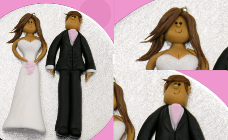 Bride and Groom sugar models | CakeFlix