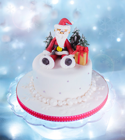 Santa Christmas Cake - CakeFlix