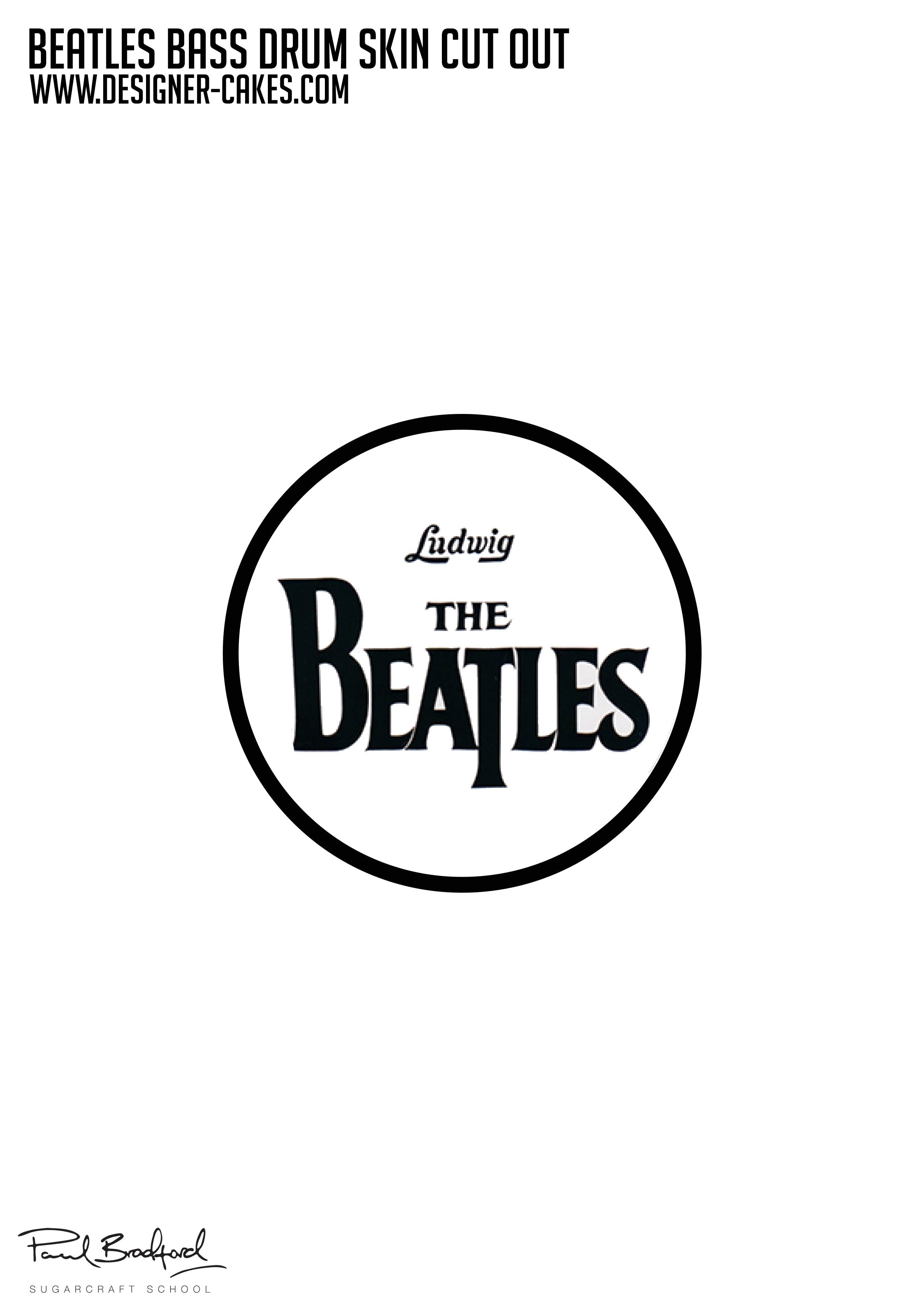 Beatles Bass Drum 1 - CakeFlix