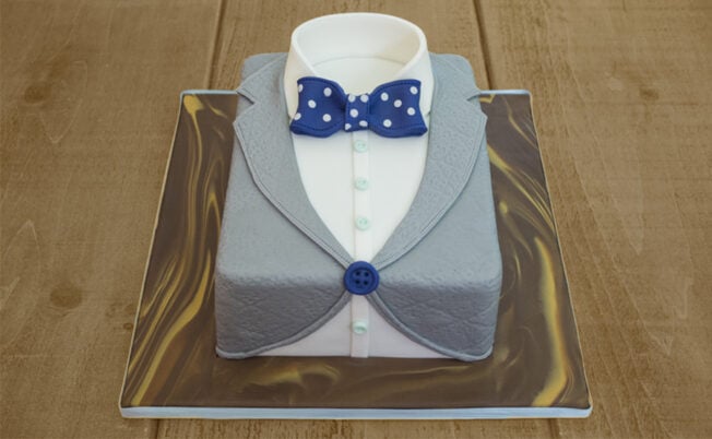 Tuxedo and Shirt Cake