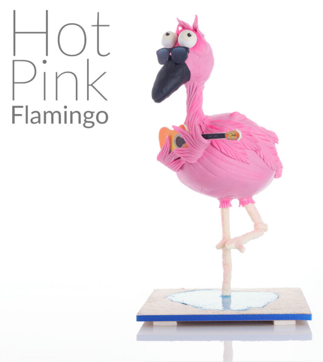 Hot Pink Flamingo Novelty Cake