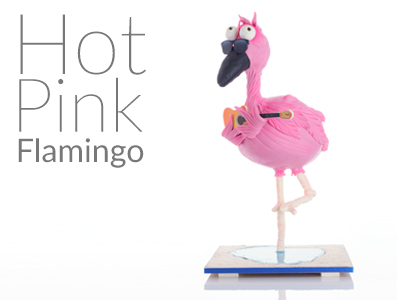 Hot Pink Flamingo Novelty Cake