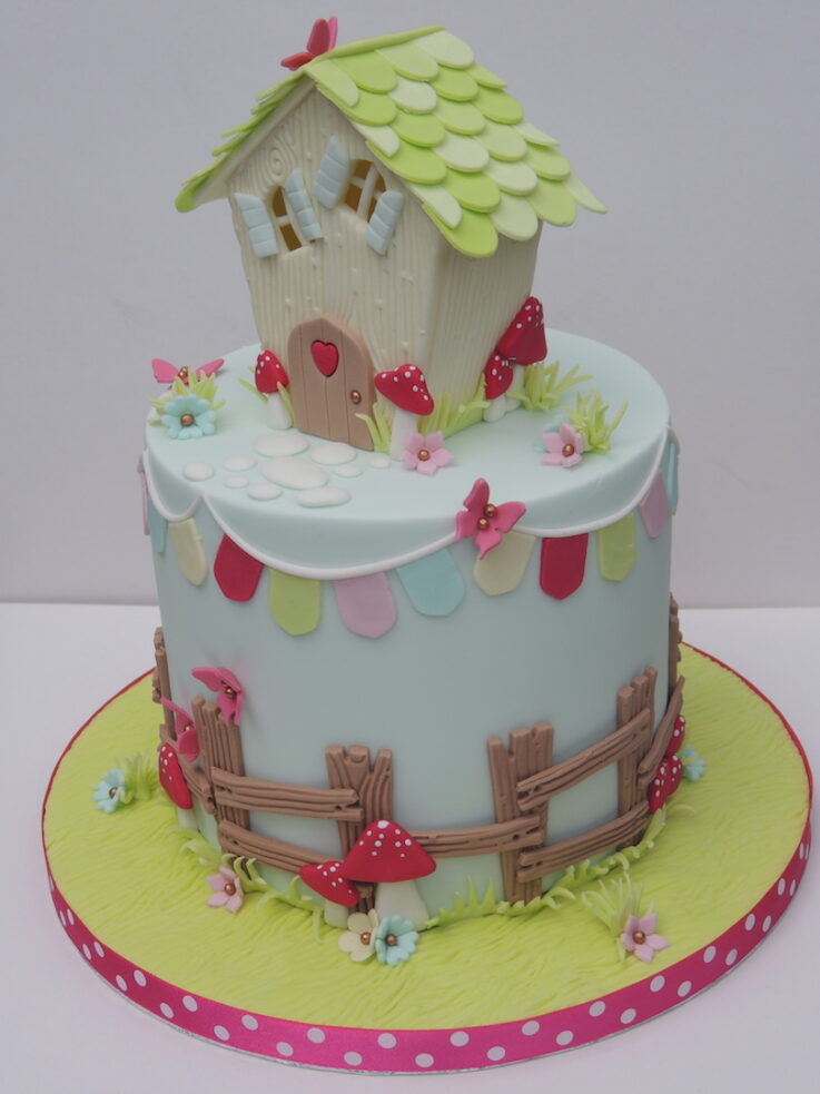 Fairy House Cake Tutorial - Free cake tutorial - CakeFlix