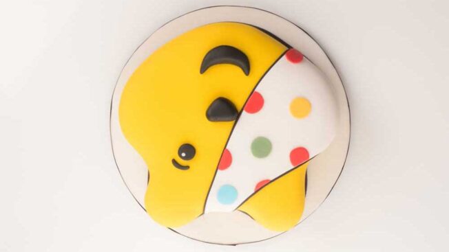 learn how to make a pudsey bear cake