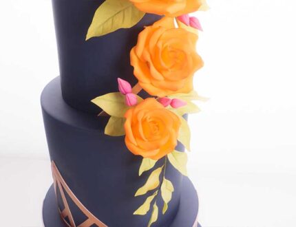 geometric wedding cake tutorial - CakeFlix