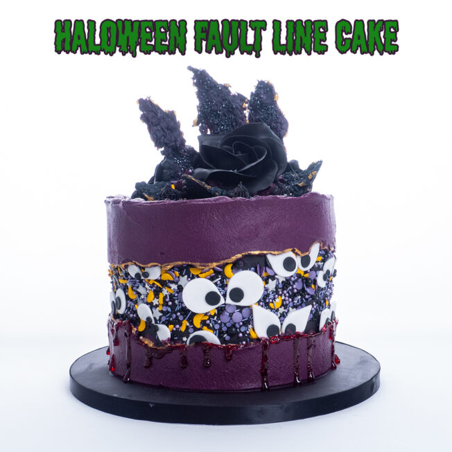 Halloween Fault Line Cake