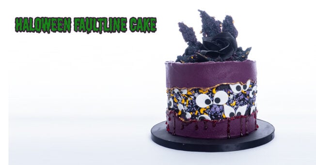 Halloween Fault Line Cake