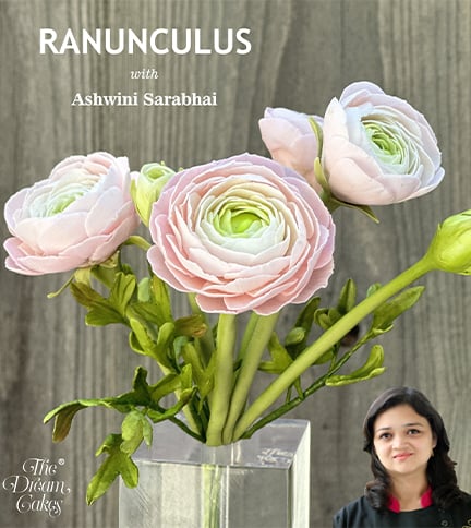 Ranunculus Sugar Flowers by Ashwini