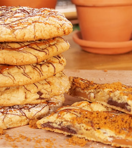 Banoffee Biscoffe Crunch Cookies – Bite Sized