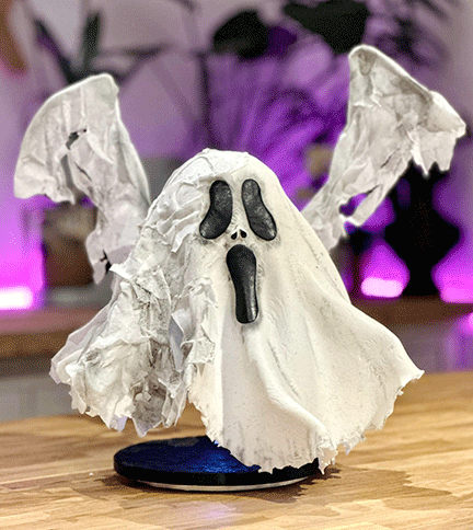 Halloween Ghost cake tutorial LIVE