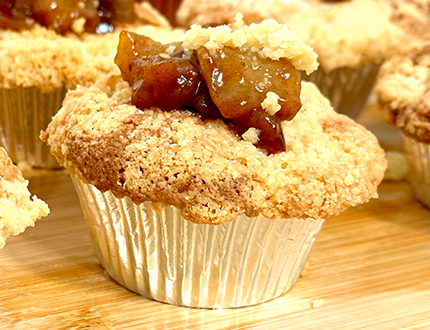 Festive Cinnamon Apple Cupcakes