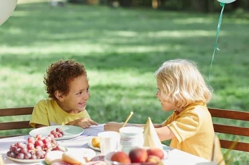 Children eating